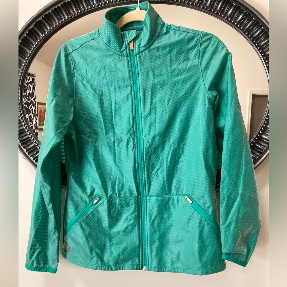 Adidas Lightweight Water Resistant Zip Up Golf Jacket Small